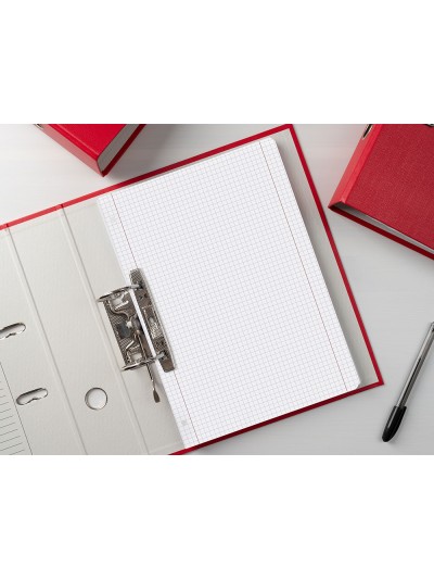 Recambio liderpapel a4 100 hojas 100g/m2 cuadro 5mm con doble margen 4 taladros