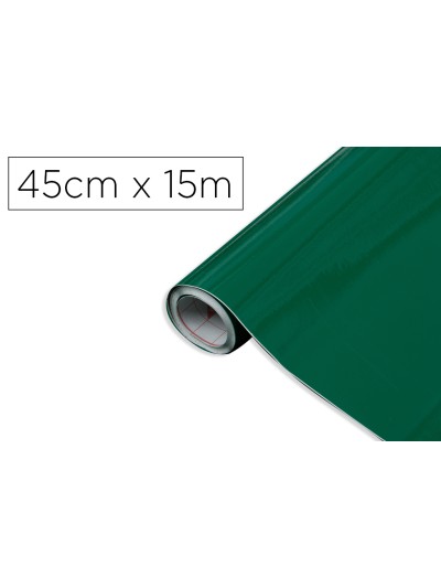 Rollo adhesivo d-c-fix verde esmeralda ancho 45 cm largo 15 mt