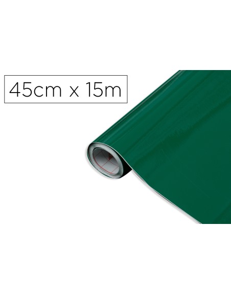 Rollo adhesivo d-c-fix verde esmeralda ancho 45 cm largo 15 mt