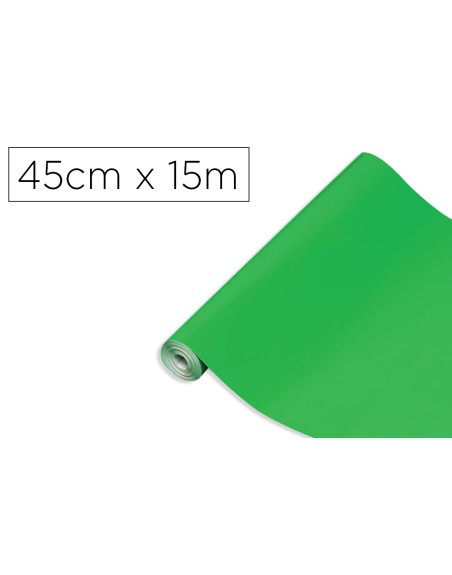 Rollo adhesivo d-c-fix verde ancho 45 cm largo 15 mt