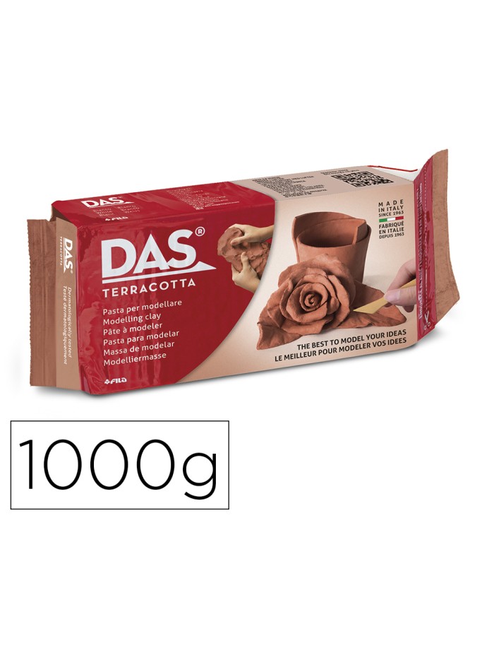 Pasta das terracota para modelar seca sin coccion 1000 gr Pasta das terracota para modelar seca sin coccion 1000 gr