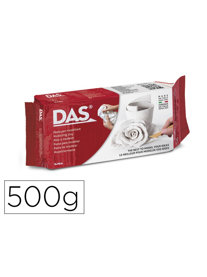 Pasta das blanca para modelar seca sin coccion 500 gr Pasta das blanca para modelar seca sin coccion 500 gr