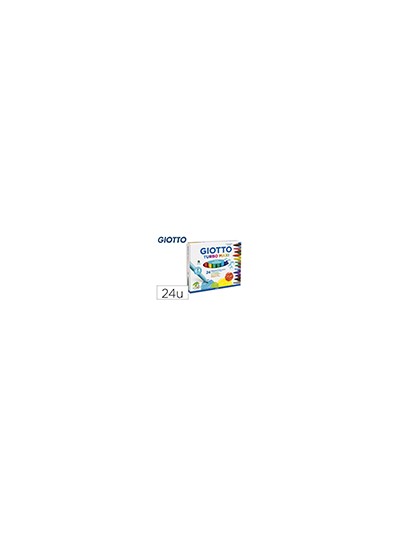 Rotulador giotto turbo maxi caja de 24 colores lavables con punta bloqueada