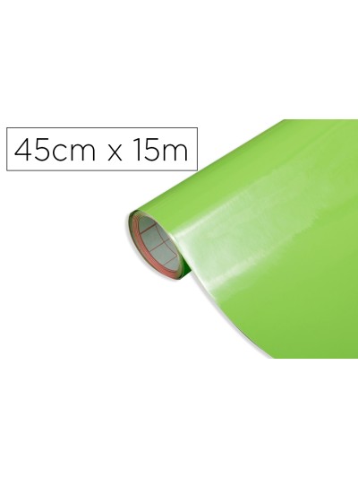Rollo adhesivo d-c-fix verde manzana ancho 45 cm largo 15 mt