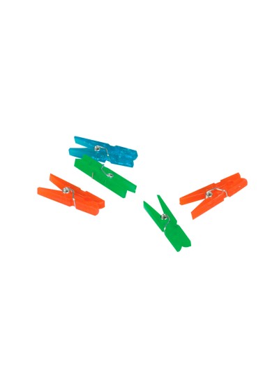 Pinza fantasia q-connect 32 mm caja de 10 unidades colores surtidos