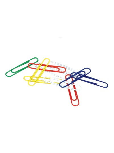 Clips colores q-connect 50 mm caja de 30 unidades colores surtidos