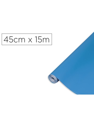 Rollo adhesivo d-c-fix azul real ancho 45 cm largo 15 mt