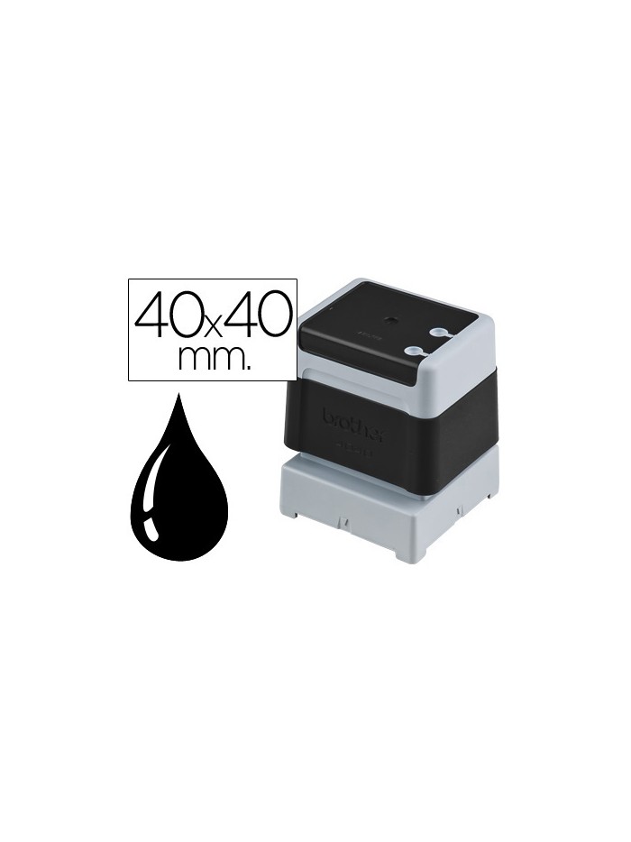 Sello automatico brother 40 mm x 40 mm negro Sello automatico brother 40 mm x 40 mm negro