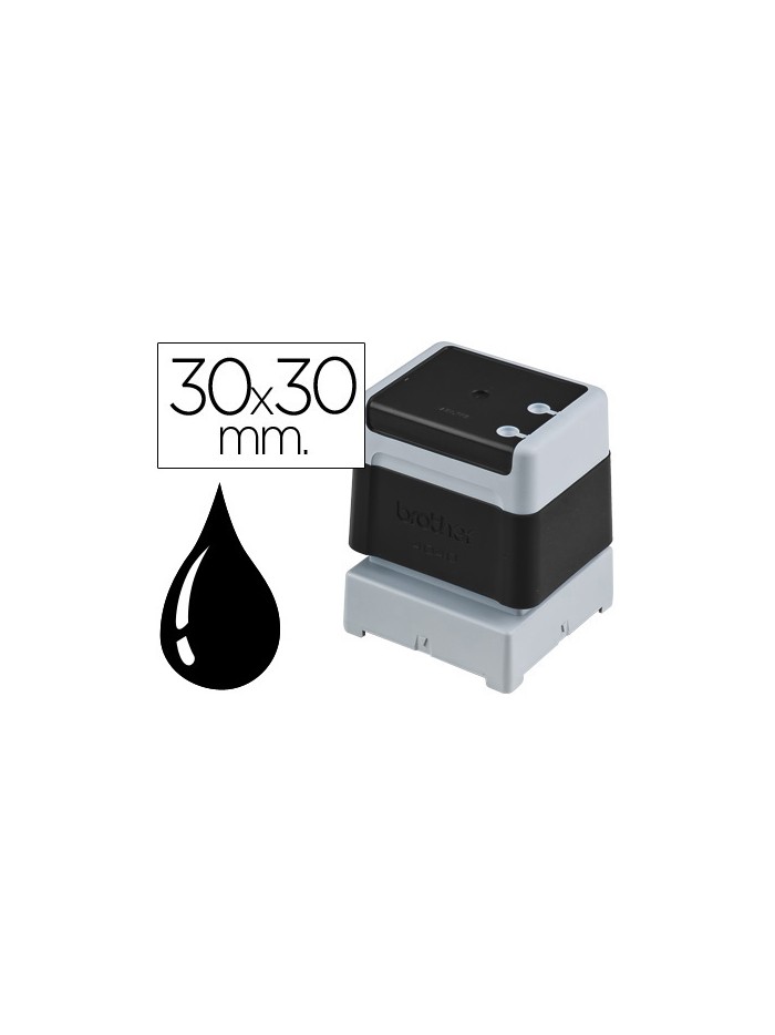 Sello automatico brother 30 mm x 30 mm negro Sello automatico brother 30 mm x 30 mm negro