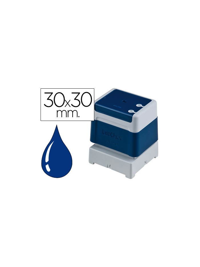 Sello automatico brother 30 mm x 30 mm azul Sello automatico brother 30 mm x 30 mm azul