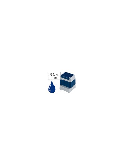 Sello automatico brother 30 mm x 30 mm azul
