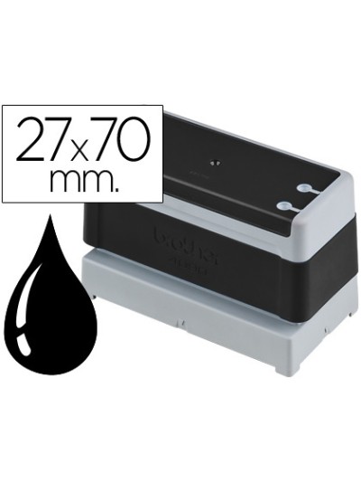 Sello automatico brother 27 mm x 70 mm negro