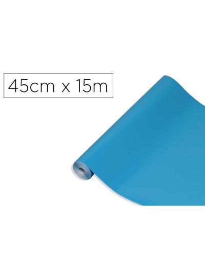 Rollo adhesivo d-c-fix cian ancho 45 cm largo 15 mt