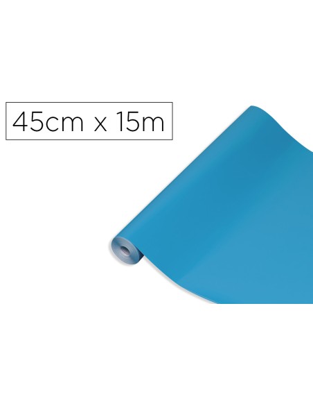 Rollo adhesivo d-c-fix cian ancho 45 cm largo 15 mt