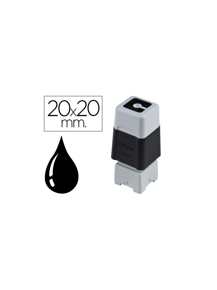Sello automatico brother 20 mm x 20 mm negro Sello automatico brother 20 mm x 20 mm negro