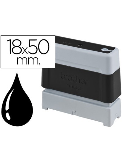 Sello automatico brother 18 mm x 50 mm negro