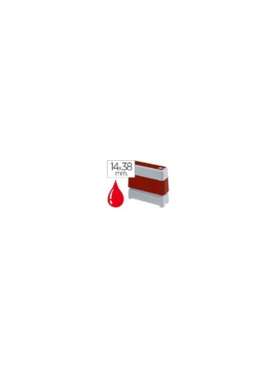 Sello automatico brother 14 mm x 38 mm rojo
