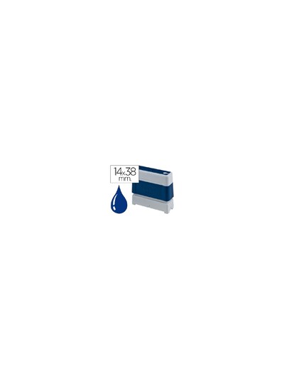 Sello automatico brother 14 mm x 38 mm azul