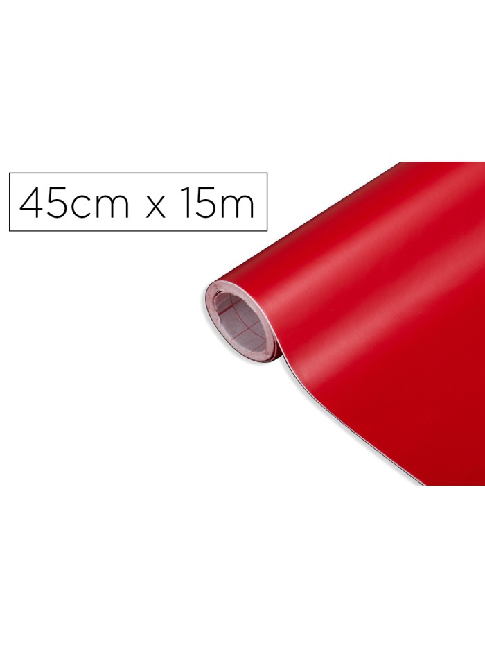 Rollo adhesivo d-c-fix rojo señales mate ancho 45 cm largo 15 mt Rollo adhesivo d-c-fix rojo señales mate ancho 45 cm largo 15 mt