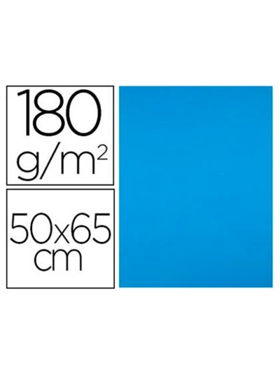 Cartulina liderpapel 50x65 cm 180g/m2 azul turquesa