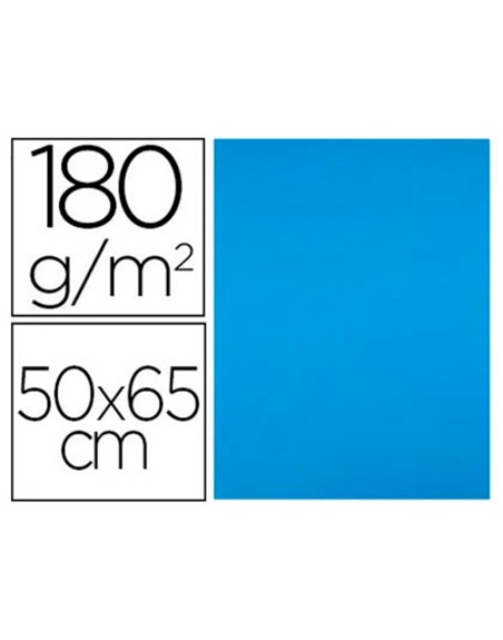 Cartulina liderpapel 50x65 cm 180g/m2 azul turquesa