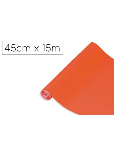 Rollo adhesivo d-c-fix naranja ancho 45 cm largo 15 mt