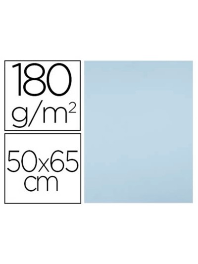 Cartulina liderpapel 50x65 cm 180g/m2 azul