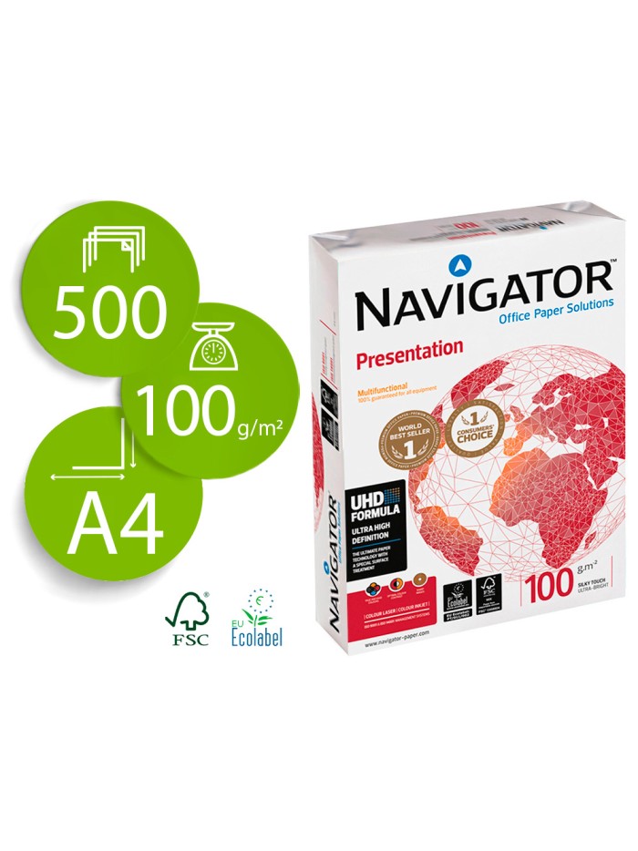 Papel fotocopiadora navigator din a4 100 gramos papel multiuso ink-jet y laser paquete de 500 hojas Papel fotocopiadora navigator din a4 100 gramos papel multiuso ink-jet y laser paquete de 500 hojas
