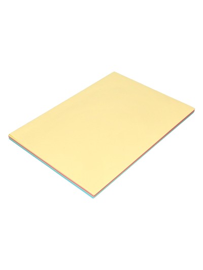 Papel color liderpapel a4 80gr 4 colores surtidos paquete de 100 hojas