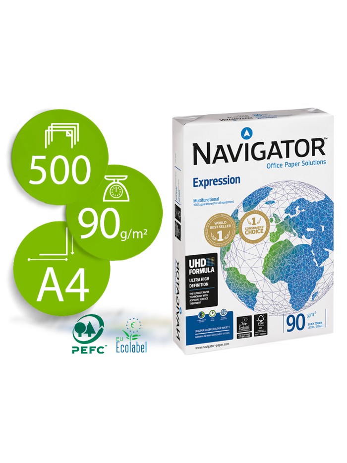 Papel fotocopiadora navigator din a4 90 gramos paquete de 500 hojas Papel fotocopiadora navigator din a4 90 gramos paquete de 500 hojas