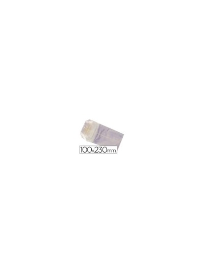 Bolsa celofan 100x230 mm paquete 100 unidades