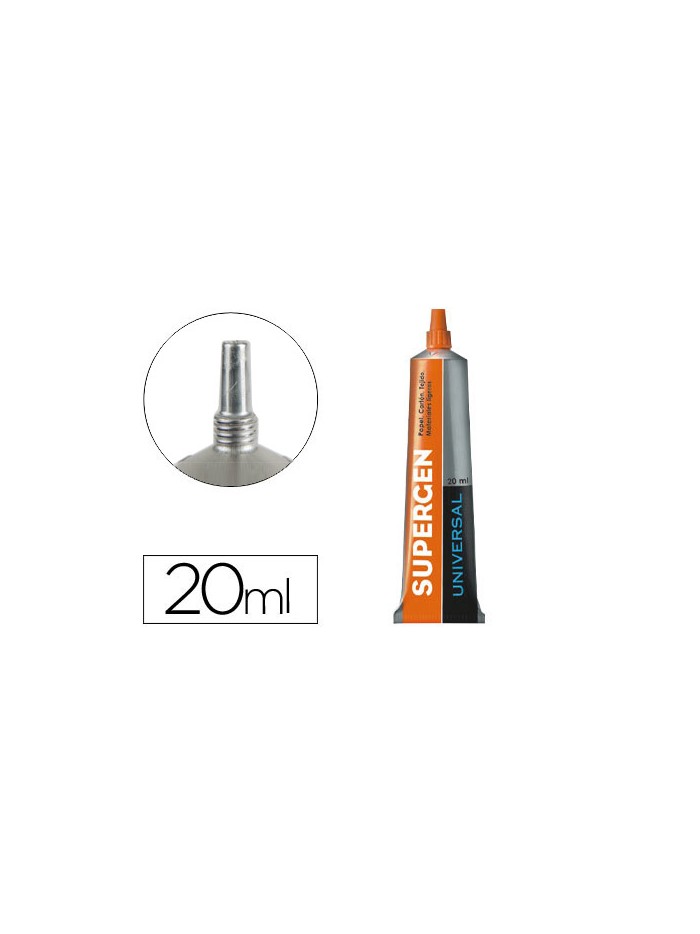 Pegamento supergen universal transparente 20 ml unidad Pegamento supergen universal transparente 20 ml unidad