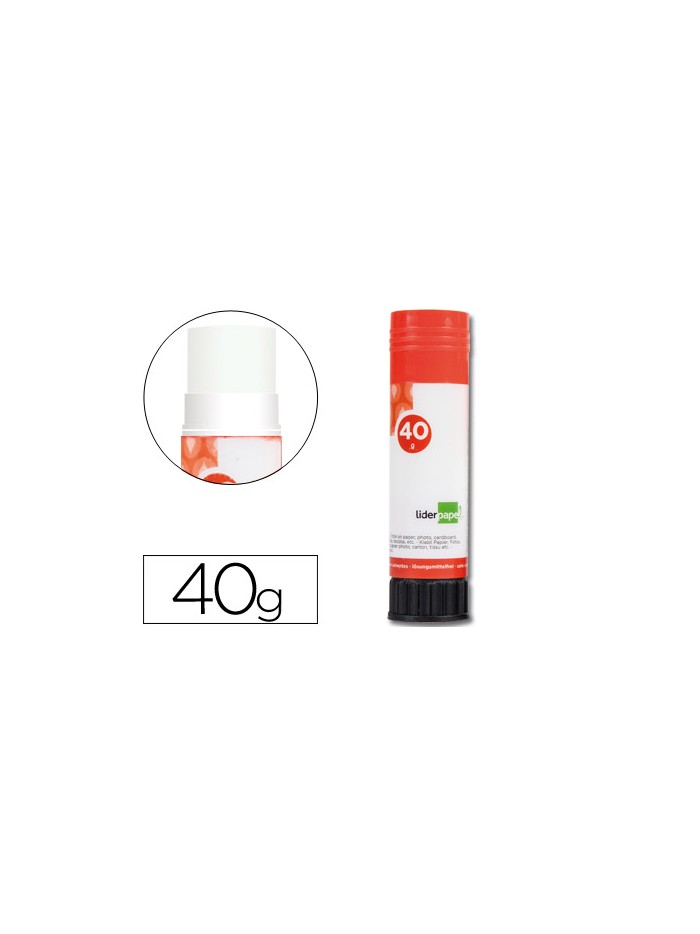 Pegamento liderpapel en barra 40 gr unidad Pegamento liderpapel en barra 40 gr unidad