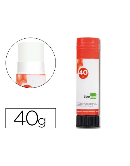 Pegamento liderpapel en barra 40 gr unidad