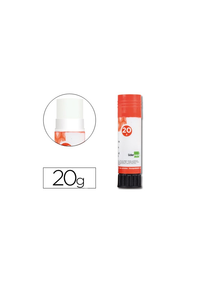 Pegamento liderpapel en barra 20 gr unidad Pegamento liderpapel en barra 20 gr unidad