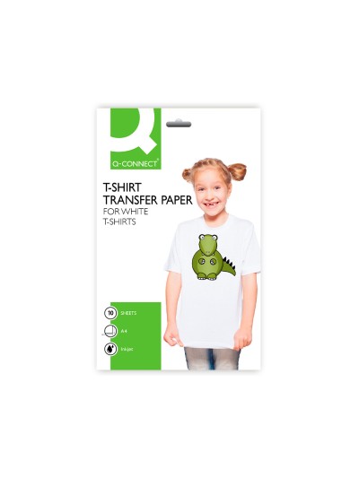 Papel q-connect transferencia para tela kf01430 din a4 bolsa de 10 hojas