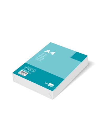 Papel liderpapel a4 80g/m2 sin taladros cuadro 4 mm paquete de 100 hojas