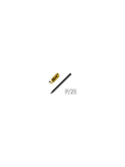 Lapices plastidecor unicolor negro-09 caja con 25 lapices