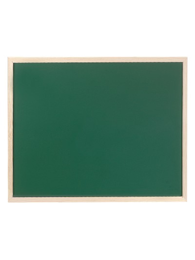 Pizarra verde q-connect marco de madera 40x30 cm sin repisa