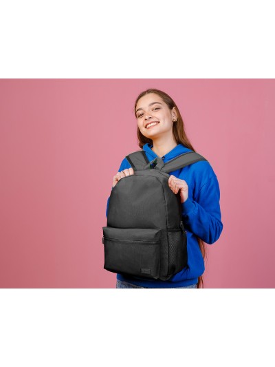 Cartera liderpapel mochila bol sillo lateral elastico color negro 400x125x300
