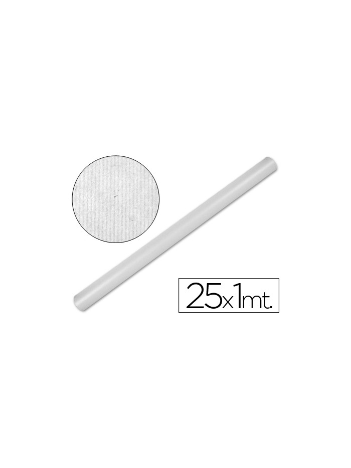 Papel kraft liderpapel blanco rollo 25x1 mt Papel kraft liderpapel blanco rollo 25x1 mt