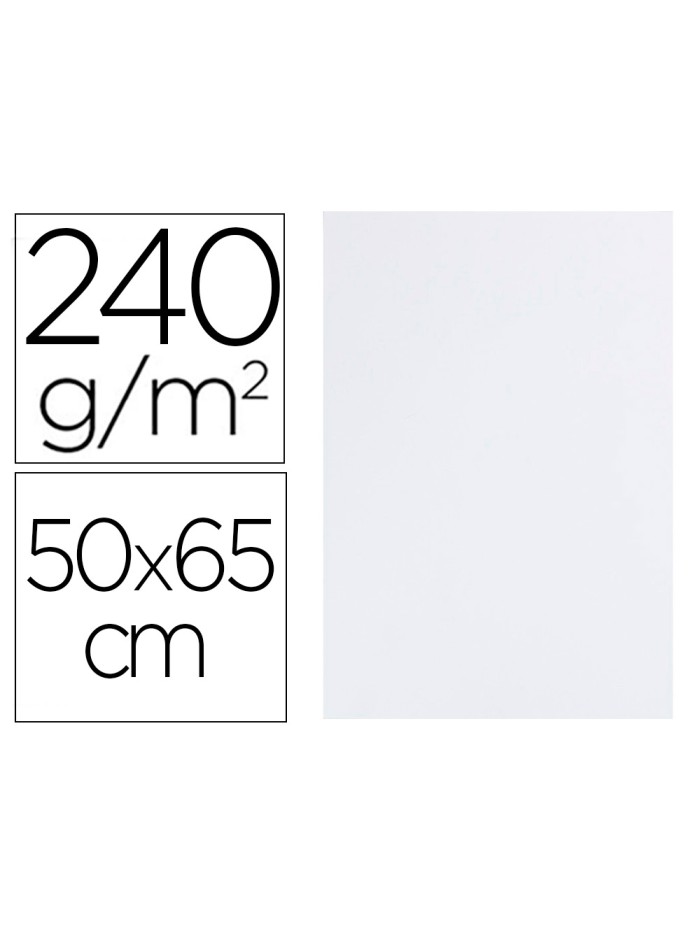 Cartulina liderpapel 50x65 cm 240g/m2 blanco Cartulina liderpapel 50x65 cm 240g/m2 blanco