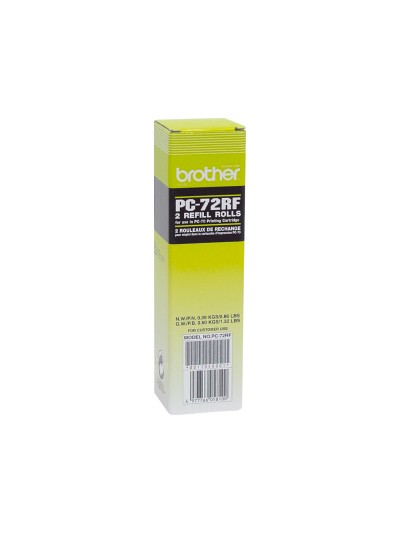 Repuesto fax t104/106 brother de transferencia termica 2 bobinas duracion 140 paginas