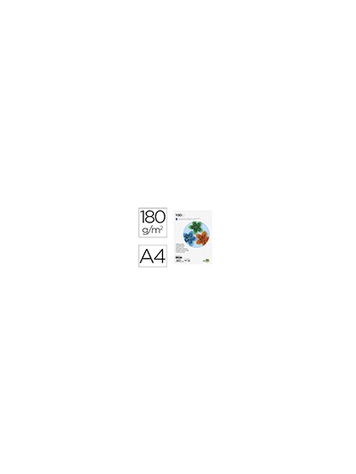 Cartulina liderpapel a4 180g/m2 azul ultramar paquete de 100 hojas