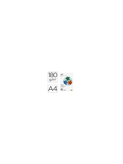 Cartulina liderpapel a4 180g/m2 marron paquete de 100 hojas