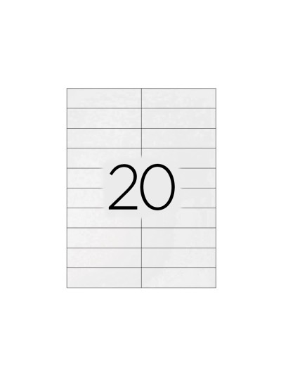 Etiqueta adhesiva q-connect kf26093 tamaño 105x29 mm fotocopiadora laser ink-jet caja 100 h din a4 esp.hacienda