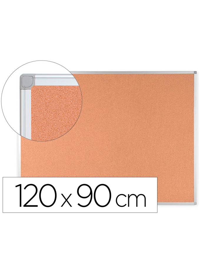 Pizarra corcho q-connect 120x90 cm marco aluminio Pizarra corcho q-connect 120x90 cm marco aluminio