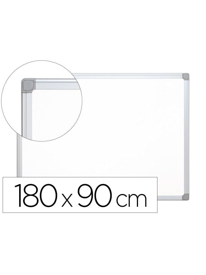 Pizarra blanca q-connect melamina marco de aluminio 180x90 cm Pizarra blanca q-connect melamina marco de aluminio 180x90 cm