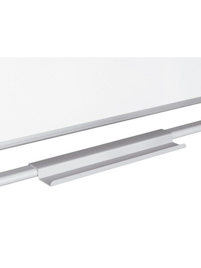 Pizarra blanca q-connect doble cara melamina marco de aluminio 120x90 cm giratoria