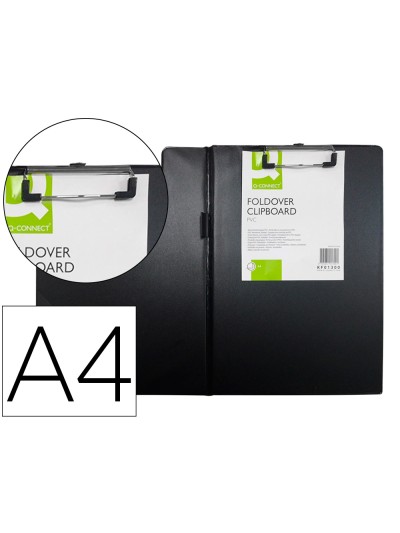 Carpeta q-connect miniclips plastico din a4 negra